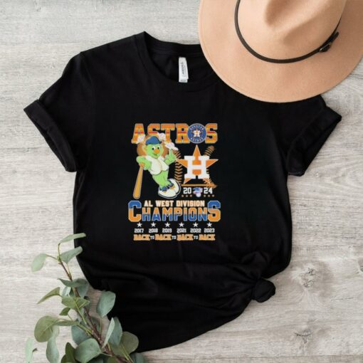 Official Houston Astros AL West Division Champions 2024 Champs Memories T Shirt