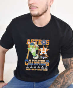 Official Houston Astros AL West Division Champions 2024 Champs Memories T Shirt