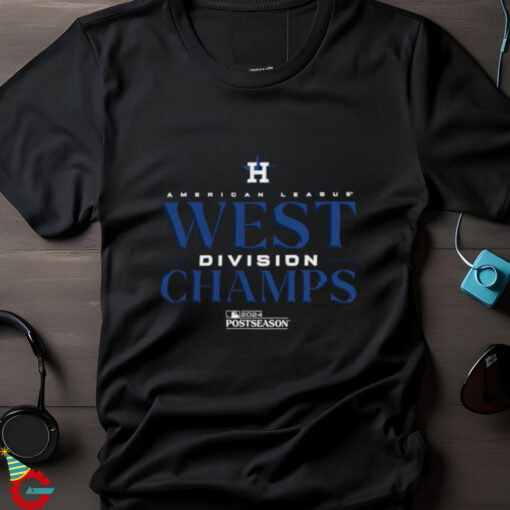 Official Houston Astros American League 2024 AL West Division Champions Postseason Locker Room t shirt