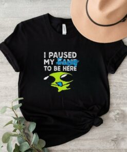 Official I Paused My Flug To Be Here Shirt