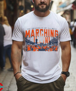 Official Illinois Fighting Illini Men’s White Marching Illini Shirt