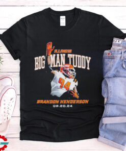 Official Illinois Football Big Man Tuddy Brandon Henderson 9 20 24 Graphic t shirt