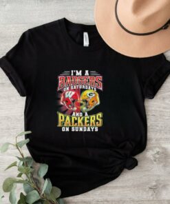 Official I’m A Wisconsin Badgers On Saturdays And A Green Bay Packers On Sundays Shirt