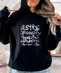 Official Justice Opportunity Equity Freedom Shirt