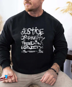 Official Justice Opportunity Equity Freedom Shirt