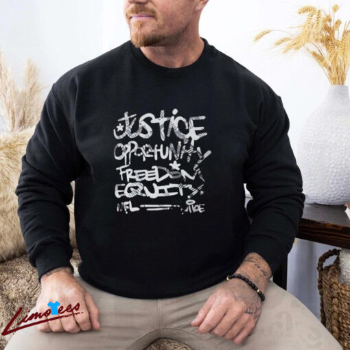 Official Justice Opportunity Equity Freedom Shirt