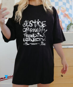 Official Justice Opportunity Equity Freedom Shirt