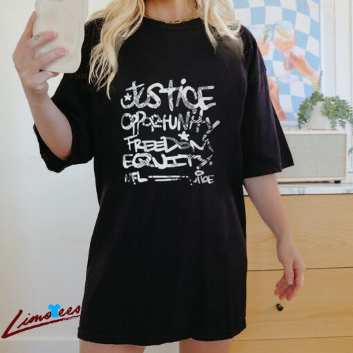 Official Justice Opportunity Equity Freedom Shirt