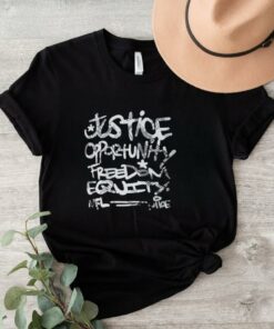 Official Justice Opportunity Equity Freedom Shirt