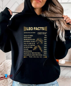 Official Leo Zodiac Shirt 1 Awesome Zodiac Sign Facts Shirt