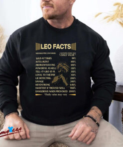 Official Leo Zodiac Shirt 1 Awesome Zodiac Sign Facts Shirt