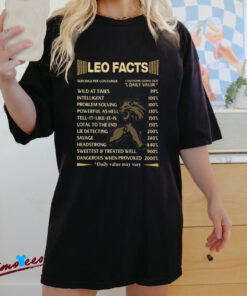 Official Leo Zodiac Shirt 1 Awesome Zodiac Sign Facts Shirt