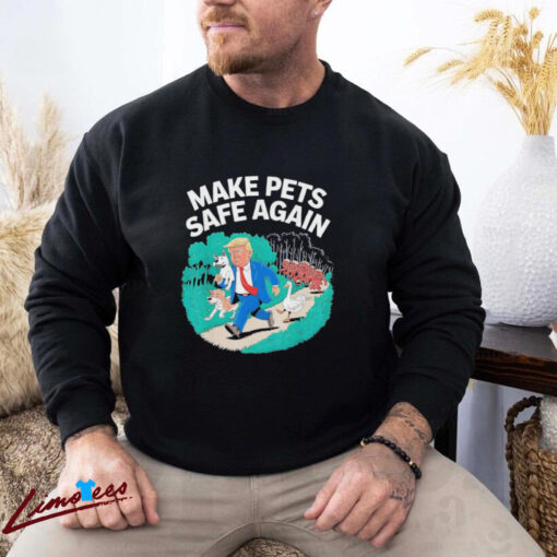 Official Make Pets Safe Again Vote Election 2024 Trump Holding Cat and Duck Shirt