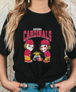 Official Michael Myers And Billy The Puppet X Arizona Cardinals Pee On NFL Teams Halloween 2024 Shirt