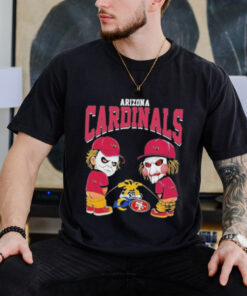 Official Michael Myers And Billy The Puppet X Arizona Cardinals Pee On NFL Teams Halloween 2024 Shirt