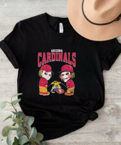 Official Michael Myers And Billy The Puppet X Arizona Cardinals Pee On NFL Teams Halloween 2024 Shirt