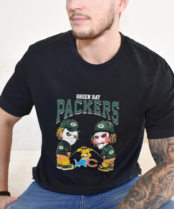 Official Michael Myers And Billy The Puppet X Green Bay Packers Pee On NFL Teams Halloween 2024 Shirt