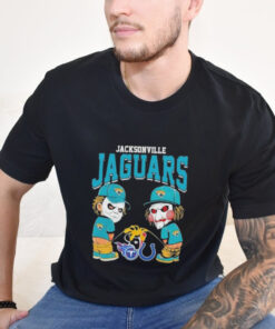 Official Michael Myers And Billy The Puppet X Jacksonville Jaguars Pee On NFL Teams Halloween 2024 Shirt