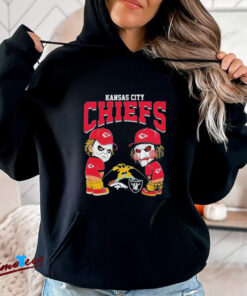 Official Michael Myers And Billy The Puppet X Kansas City Chiefs Pee On NFL Teams Halloween 2024 Shirt