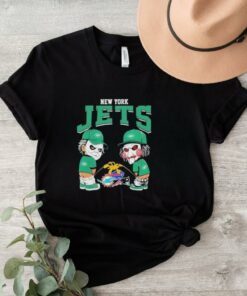 Official Michael Myers And Billy The Puppet X New York Jets Pee On NFL Teams Halloween 2024 Shirt