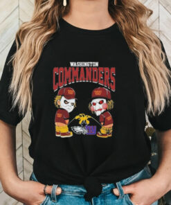 Official Michael Myers And Billy The Puppet X Washington Commanders Pee On NFL Teams Halloween 2024 Shirt