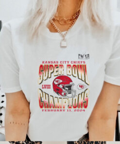 Official NFL Kansas City Chiefs Super Bowl LVIII Champions February 11 2024 t shirt