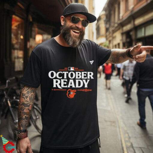 Official October Baltimore Orioles 2024 MLB Postseason Locker Room T Shirt