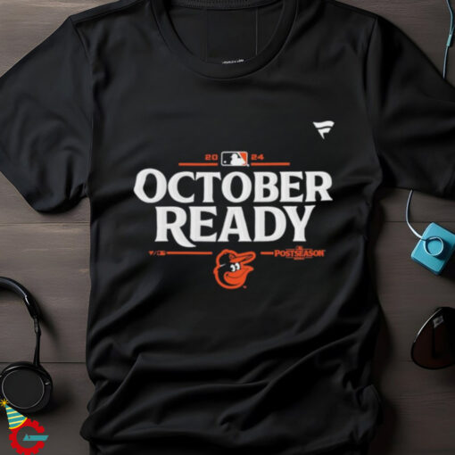 Official October Baltimore Orioles 2024 MLB Postseason Locker Room T Shirt