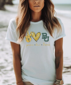 Official Peace Love Baylor Bears Shirt