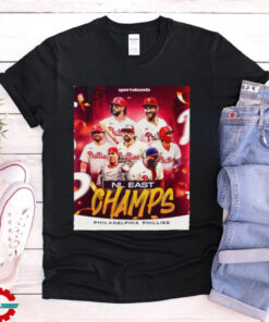 Official Philadelphia Phillies NL National League East Champs RedOctober RingTheBell Poster t shirt