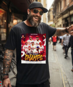 Official Philadelphia Phillies NL National League East Champs RedOctober RingTheBell Poster t shirt