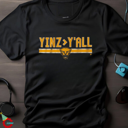 Official Pitt Football Yinz over Y’All Shirt