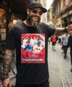 Official Poster The Philadelphia Phillies Are 2024 National League East Champs for the first time since 2011 first time in 13 years t shirt