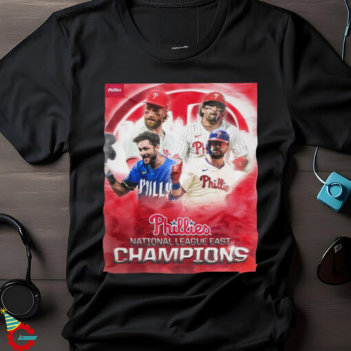 Official Poster The Philadelphia Phillies Are 2024 National League East Champs for the first time since 2011 first time in 13 years t shirt