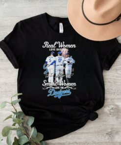 Official Real Women Love Baseball Smart Women Love The Los Angeles Dodgers Freeman Ohtani And Betts Signatures Shirt