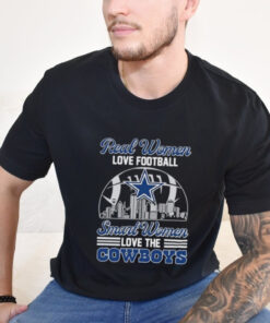 Official Real Women Love Football, Smart Women Love The Cowboys shirt