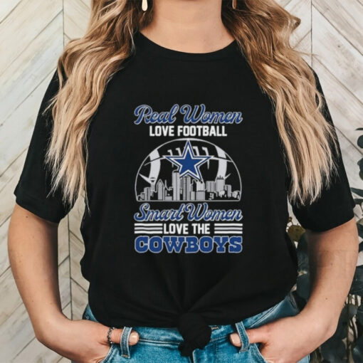 Official Real Women Love Football, Smart Women Love The Cowboys shirt