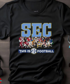 Official SEC Mascots This Is Football 2024 Shirt