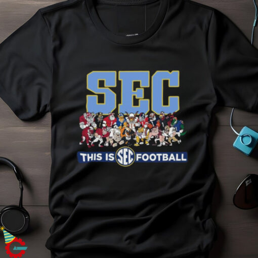 Official SEC Mascots This Is Football 2024 Shirt