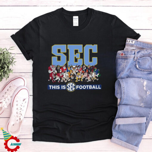 Official SEC Mascots This Is Football 2024 Shirt