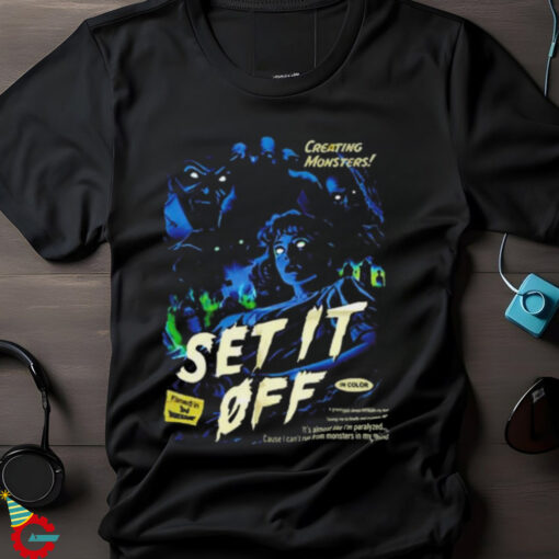 Official Set It Off Band Creating Monsters Movie Shirt