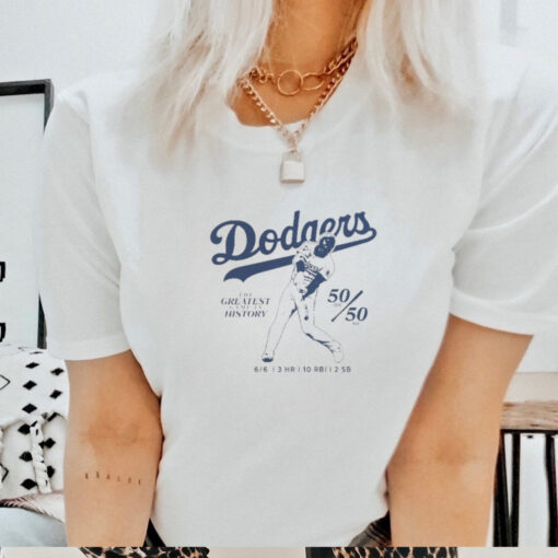 Official Shohei Ohtani Los Angeles Dodgers 6 for 6 T Shirt