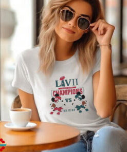 Official Super Bowl LVII Mickey Mouse Philadelphia Eagles Vs Kansas City Chiefs Champions 2023 Shirt