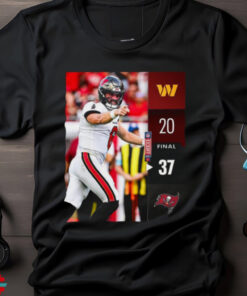 Official Tampa Bay Buccaneers wins 37 20 Washington Commanders 2024 NFL Game final score shirt