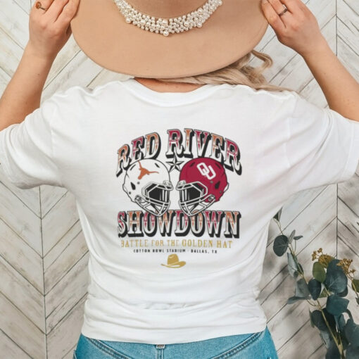 Official Texas Longhorns vs Oklahoma Sooners 2024 Red River Showdown Tri Blend Shirt