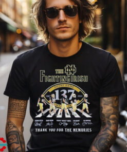 Official The Notre Dame Fighting Irish Thank You For The Memories T Shirt