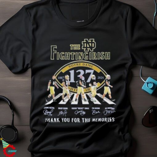 Official The Notre Dame Fighting Irish Thank You For The Memories T Shirt