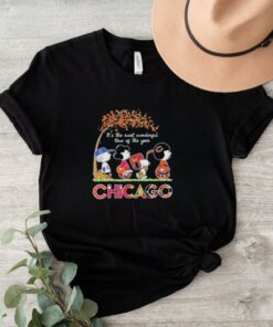 Official The Peanuts Movie Characters Chicago Sports It’s The Most Wonderful Time Of The Year 2024 Shirt