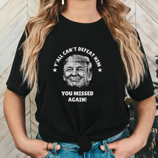 Official Trump Shooting Golf Club You Missed Again Shirt