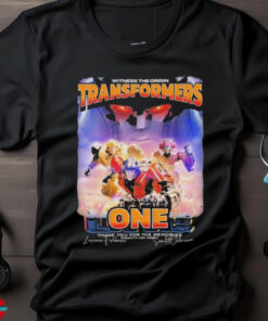 Official Witness The Origin Transformers One Signature Thank You For The Memories T Shirt